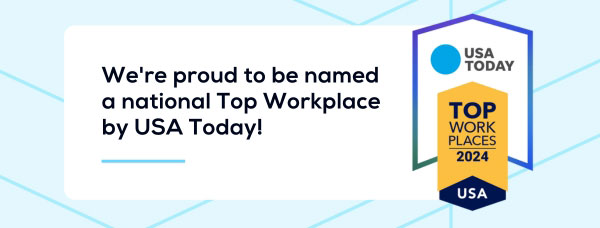 USA Today Top Work Place 2024 Badge